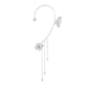 thumbnail image 2 of Pendientes para mujer, regalos para mujer, borlas, flores, pendientes colgantes, moda francesa, sin perforaciones, pendientes, clips para las orejas, pendientes, cosa, 2 of 3