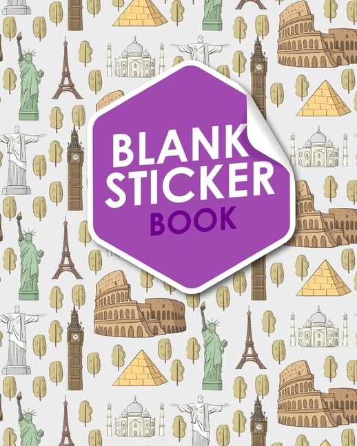 Blank Sticker Book Blank Sticker Book For Adults, Sticker Books For