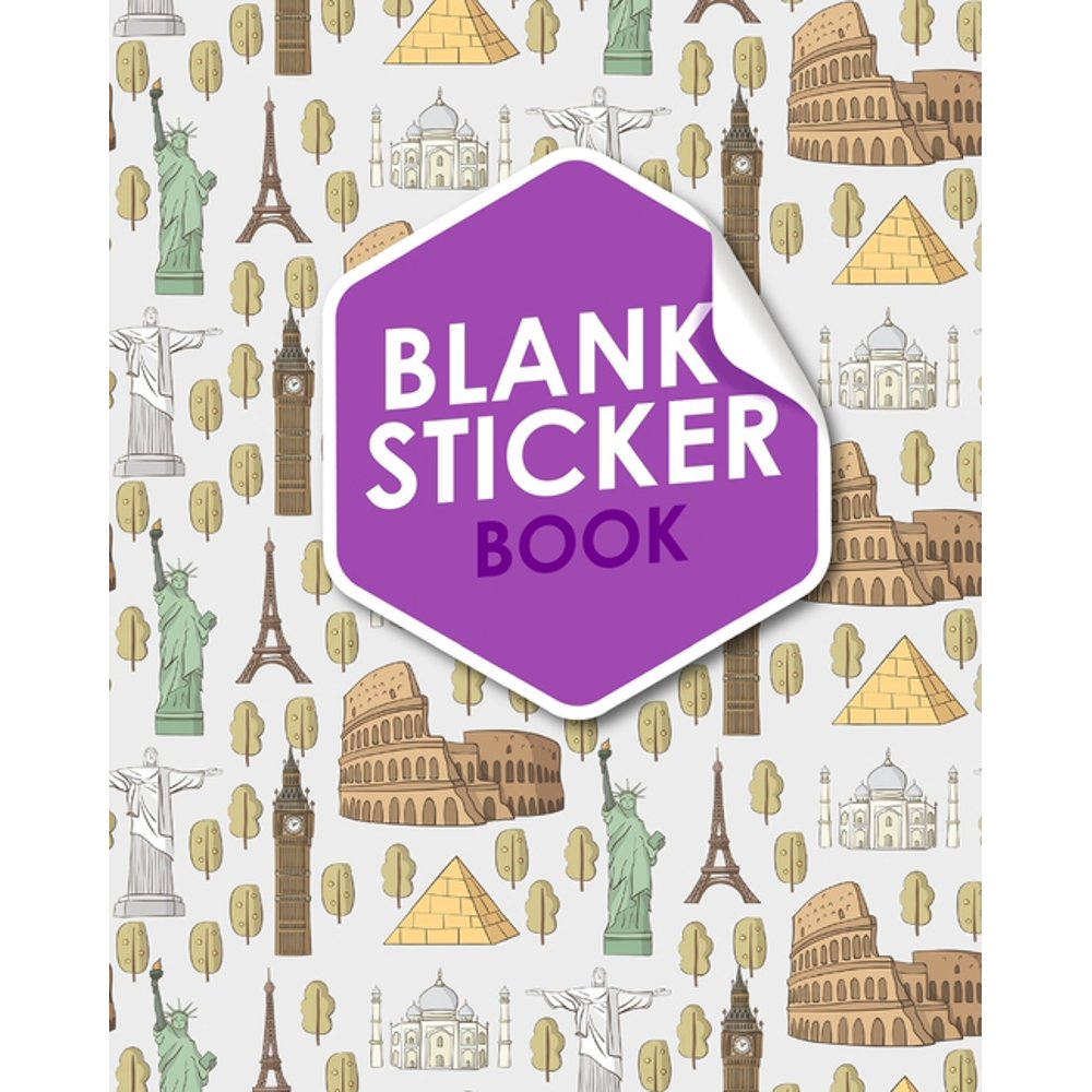 Blank Sticker Book Blank Sticker Book For Adults, Sticker Books For