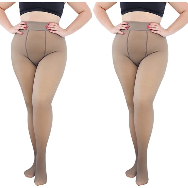 Outfmvch Collants Résille, Bas Collants à Travers Collants de Base Grands 80g de Bas Taille Collants Viande Collants Doublés en Molleton Femmes Collants Chauds Gris 4 Taille Unique
