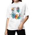 thumbnail image 2 of Floral Horse Wall Art Print Women's T-shirt, 2 of 3