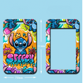 thumbnail image 3 of HANNTAOO Anime Cartoon Stitch Hard PVC Bus Pass Card Case - ID Badge Holder with Polyester Lanyard for Student Campus Card, Meal Card, Work ID CJQQ512-1337, 3 of 4