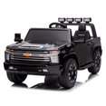thumbnail image 1 of Licensed 24V Chevrolet Silverado 4x4 2 Seater Kids Ride On Car with RC, 1 of 1