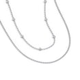 thumbnail image 2 of Layering Necklace with Station Bead and Cable Chain, 2 of 3