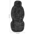 thumbnail image 3 of Eurow Easy-Install Plush Sheepskin Car Seat Cover for Summer & Winter Comfort and Protection, Gray, 3 of 6