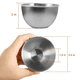 thumbnail image 2 of Paquete de 10 platos para salsa de acero inoxidable de 3,3 pulgadas, platillos individuales, cuencos redondos para condimentos, cuencos para mojar sushi, color plateado, 2 of 7