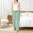 thumbnail image 4 of Uemuo St. Patrick’s day Pattern Women's Wide Leg Palazzo Lounge Pants with Pockets Light Weight Loose Comfy Casual Pajama Pants-Medium, 4 of 6