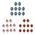 thumbnail image 1 of veasfak 30 Pcs Perles Acryliques à Dos Plat Boutons Embellissements Rose Bleu Lac Rouge, 1 of 9