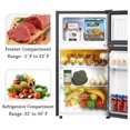 3.2 Cu.ft Mini Fridge with Freezer, 2 Door Compact Refrigerator with