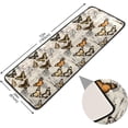 thumbnail image 2 of SKYSONIC 2'X6' Vintage Butterfly Theme Runner Rug with Rubber Backing, Spring Retro Theme Non Slip Entryway Rug Runner Washable Soft Area Rug Carpet for Hallway Bedroom Kitchen Decor, 2 of 6