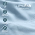 thumbnail image 4 of Bare Home Luxury Bed Sheet Set - Premium 1800 Collection - 4 Piece - Twin, Light Blue, 4 of 9