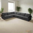 thumbnail image 4 of Urban Cali Long Beach Large Modular L-Shaped Sectional Sofa (Grey), 4 of 42