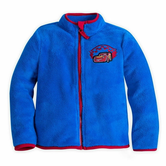 Disney Store Cars Lightning McQueen Boy Fleece Jacket Size 5/6