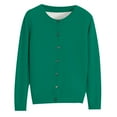 thumbnail image 5 of Clearance! Hassda Cardigan Sweaters For Women Button Down Shirts For Women Summer Shirts For Women Womens Basic Crew Neck Long Sleeve Down Cardigan Green S-2XL, 5 of 6