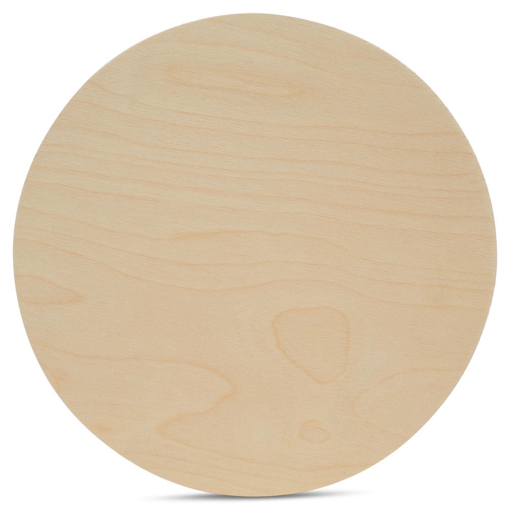 Wood Circles 30 inch, 1/4 Inch Thick, Birch Plywood Discs, Pack of 1