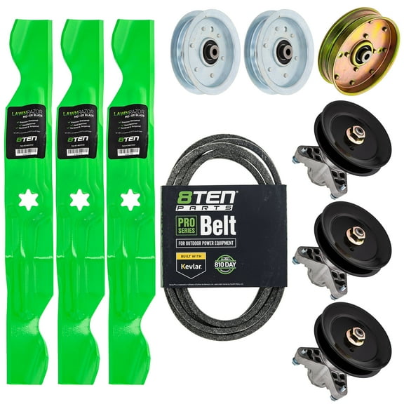 8TEN Deck Blade Spindle Belt Idler Kit for Cub Cadet 50-inch 918-04126 MK1009618