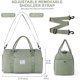 thumbnail image 3 of Bolsa de gimnasio para mujeres y hombres, bolsa de viaje, bolsa de lona deportiva para gimnasio con compartimento para zapatos y bolsillo húmedo, bolsa para llevar durante la noche, bolsa de, 3 of 5