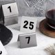thumbnail image 2 of 25 Stainless Steel Table Numbers with Stable Base for Events and Venues, 2 of 5
