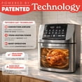 thumbnail image 4 of Gourmia 14 Qt Air Fryer Oven, 12 Presets, Rotisserie, FryForce 360°, Stainless Steel, 4 of 11
