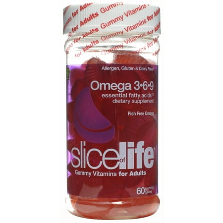 Slice Of Life Omega 3-6-9 Adult Gummies, 60 Ct