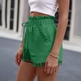 thumbnail image 7 of Minjewel Easy Fit Womens Shorts with Side Pockets and Drawstring Waist 5 Inch Inseam Lightweight Casual for Daily Wear,Army Green L, 7 of 7