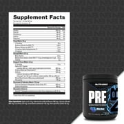 NutraBio PRE Workout Powder - New Formula- Sustained Energy, Mental Focus, Endurance - Beta Alanine, Caffeine, Electrolytes - 20 Servings - Blue Razz