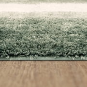Mohawk Home Ombre Plush Pile Stain/Fade Resistant Non-Slip Machine Washable Bath Mat, Eucalyptus, 2 x 5