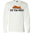thumbnail image 3 of Inktastic Napping Dis Tew Much Daschund Weiner Dog Brown Long Sleeve T-Shirt, 3 of 5