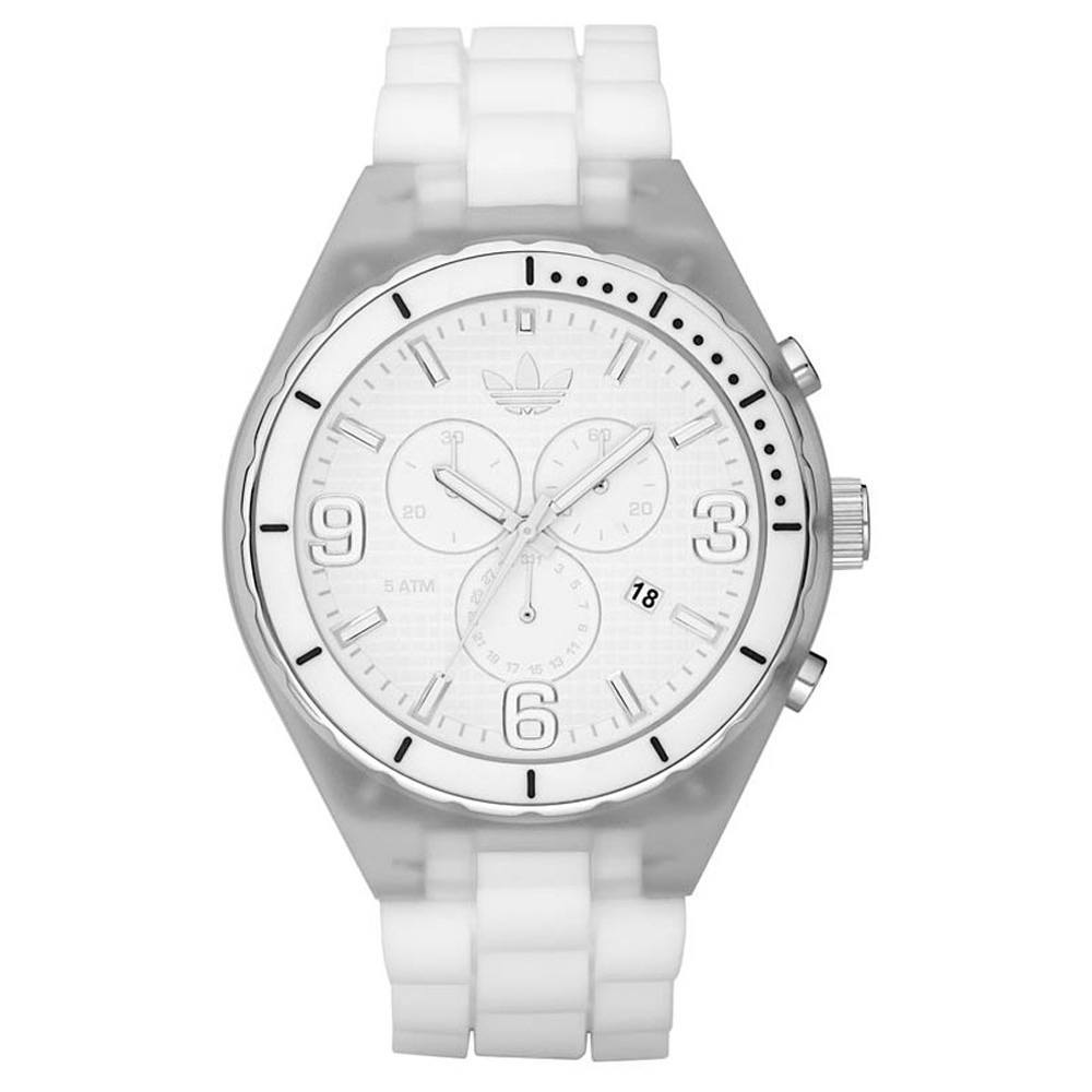 ADH2533 Women's Cambridge Chronograph White Silicone Strap White Dial
