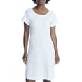 thumbnail image 2 of p.jamas Womens White Butterknit Sleep Shirt Style-325660-WHITE, 2 of 2