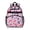 Pink and Purple Leopard Print, variant on Black and Brown Leopard Print Cute School Backpack Bag for School with Padded Back and Adjustable Shoulder Straps 15.25"x11.5"x5.25"