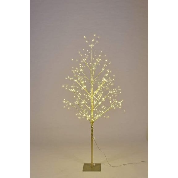 Warm White LED Gold Branch Tree Decoration