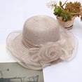 thumbnail image 5 of CoCopeaunt Spring And Summer New Super Soft Ougensha Small Basin Cap Temperament Flower Sunscreen Cap Foldable Sun Cap, 5 of 6