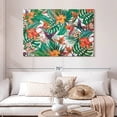 thumbnail image 2 of Elephant Stock Tropical Hummingbirds And Flowers Wall Art - Horizontal Canvas Wall Art - Lobby Wall Decor - Decor Elements Canvas - Green And Orange Decor - 48" x 32", 2 of 8