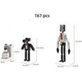 thumbnail image 2 of 167 PCS Toilet Game Action Figure Building Blocks Set,Toilet Toys Speaker Man Camera Man TV Man Game Model Toys Anime Adventure Toys Gift for Kids and Friends, 2 of 15