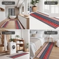 thumbnail image 5 of Red and Blue Christmas Knitted Pattern Kitchen Rugs Sets Of 3,Kitchen Runner Rugs Non Skid Washable,Decorative Kitchen Floor Mats for Kitchen,Sink,Laundry,17"x30"+ 17"x47" + 17"x59", 5 of 6