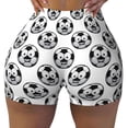thumbnail image 2 of Haiem Happy Soccer No Front Seam Biker Shorts for Women Yoga Workout Gym Bike Shorts with Tummy Control Moisture-Wicking-X-Large, 2 of 9