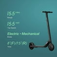thumbnail image 3 of Segway Ninebot ES2 Electric Kick Scooter, Lightweight and Foldable, Upgraded Motor Power, Dark Grey Large, 3 of 15