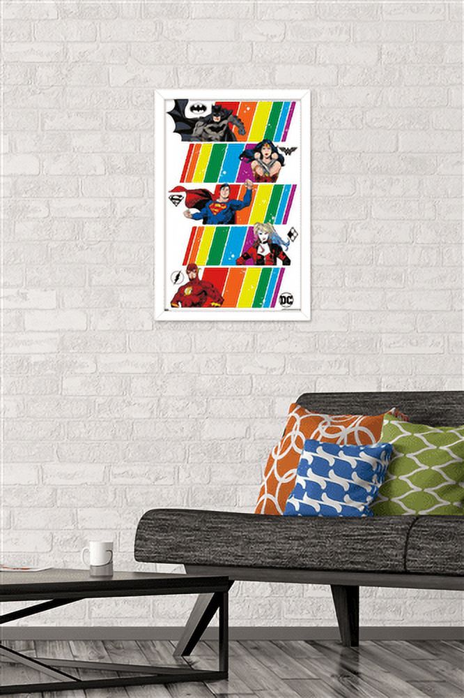 DC Comics Justice League - Pride Wall Poster, 14.725" x 22.375", Framed