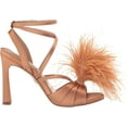 thumbnail image 2 of Sam Edelman Women's Layton Feather Strappy Heel Warm Blush 8M, 2 of 5