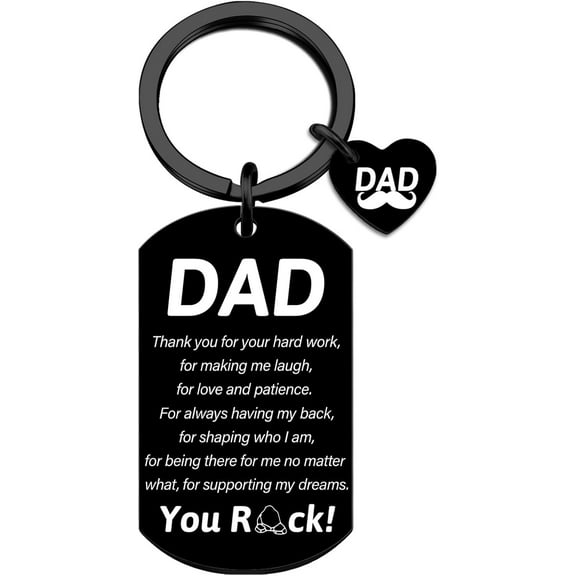Fathers Day From Kids Gifts Keychain Birthday Gifts for Daddy Gift From Daughter Bonus Dad Fathers Day Birthday Gift for Step Dad Father’s Day Daddy Present From Daughter