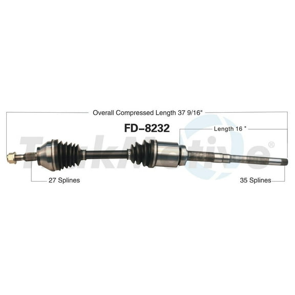 CV Axle Shaft Fits select: 2013-2019 FORD ESCAPE