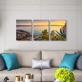 thumbnail image 3 of Wall Art For Living room beach sunset landscape Wall Decor for artwork Painting 12" x 16" 3 Pieces Canvas Prints For bedroom Decor Modern Salon kitchen office wall Painting Home decorations, 3 of 6