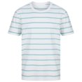 thumbnail image 1 of Front Row - Camiseta de Rayas para Hombre (Blanco, Azul Duck Egg), 1 of 3