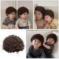 thumbnail image 3 of WORGEOUS Gorro de invierno para bebé, gorro de lana, gorro de punto para bebé, gorro de peluca encantador para bebé, niña y niño, 3 of 8