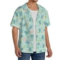 thumbnail image 2 of Sikiie Sea Turtle Men's Wrinkle Free Untucked Cuban Shirt Business Casual Button Down Shirts Short Sleeve ShirtSmall, 2 of 5
