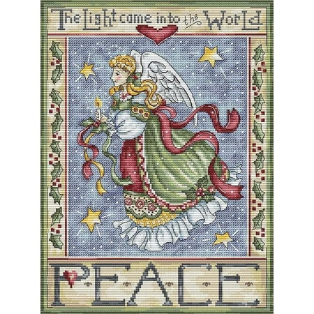 UPC: 4840746064968 | Letistitch Peace Angel l Counted Cross-Stitch Kit