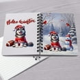 thumbnail image 4 of Hello Winter Alaskan Malamute Football Snowman Welcome Snowy Morning Spiral Bound Journal Alaska Mal Dog Lovers Gifts 5x7in Spiral Notebook - 01012, 4 of 5