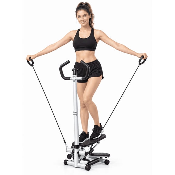 TOPTENG Stair Stepper for Home Gym, Vertical Climber Exercise Machine with Resistance Bands for Full Body Workout, 330 lbs Loading Capacity