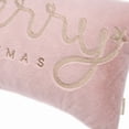 thumbnail image 4 of Funda de almohada decorativa LOOPUINHOM, 30 x 51 cm, piel sintética rosa, 4 of 4